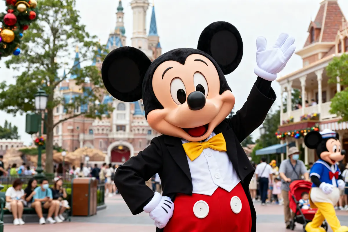 Personnage déguisé au parc Disneyland combien de Disneyland dans le monde existe-t-il